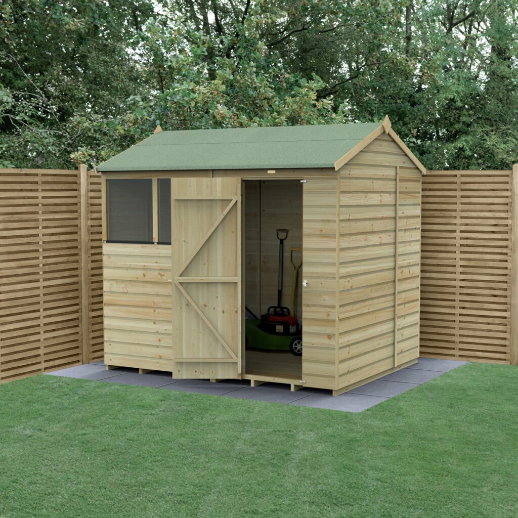 Beckwood 8×6 Reverse Apex Shed – 2 Windows with Installation 5013053198469 2